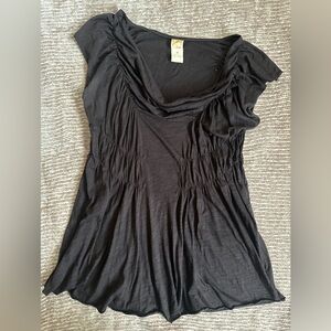 Dark brown Cowl Neck Top